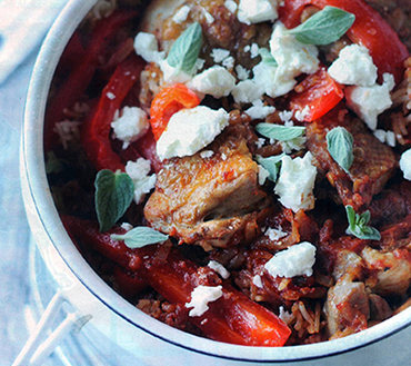 One Pot Spanish Chicken & Rice