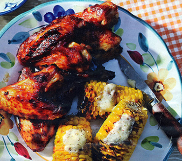 Sticky, Spicy Chicken Wings